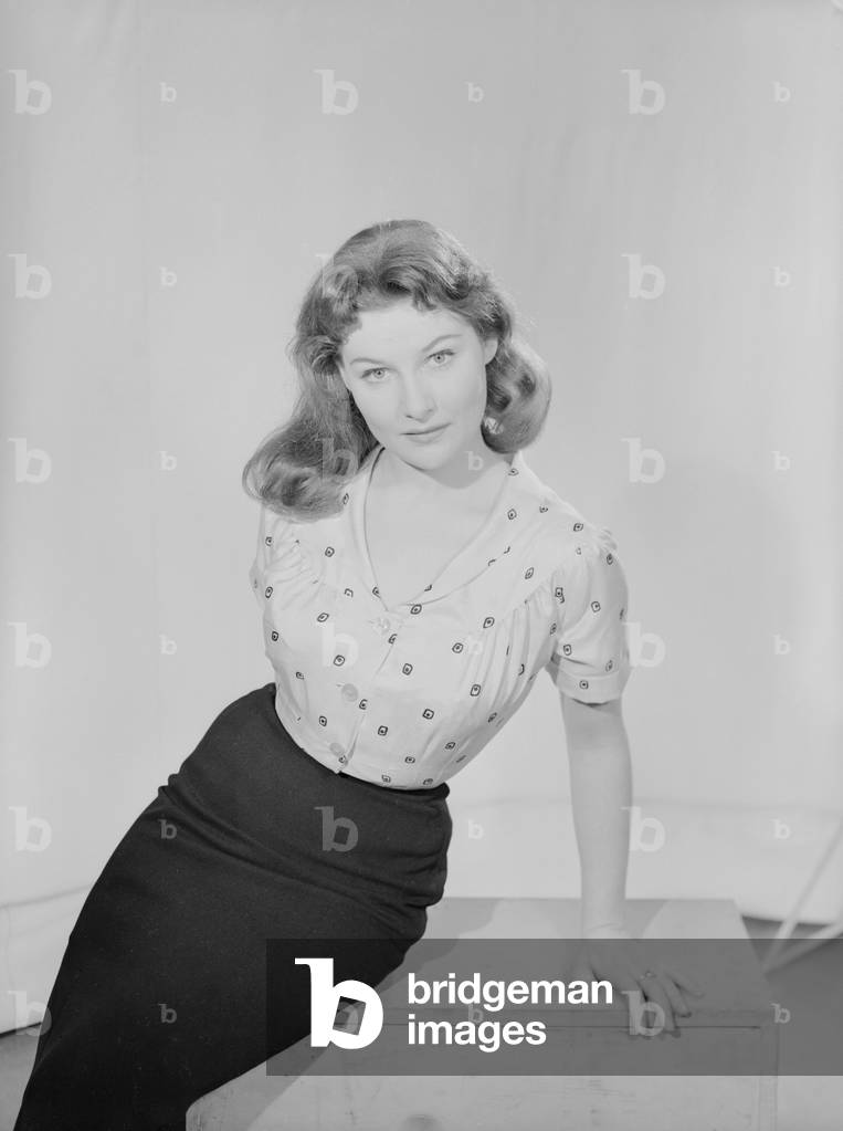 Reveille model Miss Parsons pin-up., c. 1960 (b/w photo)