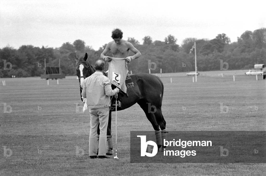 Prince Charles. Polo at Windsor, June 1977