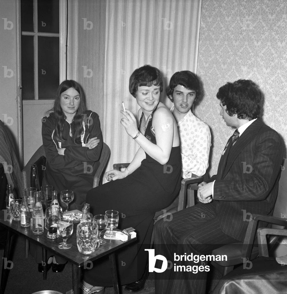 Young Conservative Conference at Eastbourne. At the Young Conservatives Disco, February 1975
