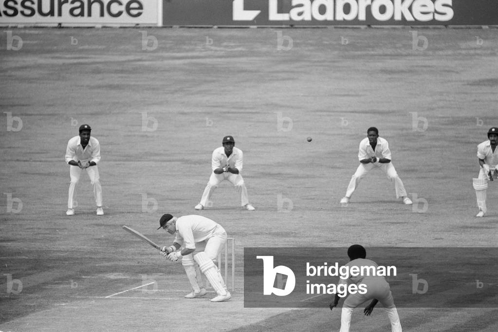 England v West Indies at Kennington Oval, London, Aug 12-17, 1976 (b/w photo)