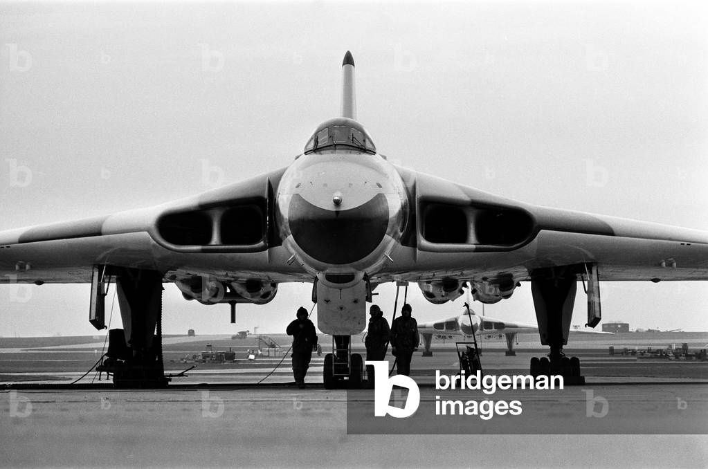 Avro Vulcan Bombers at RAF Station 12th February 1965.