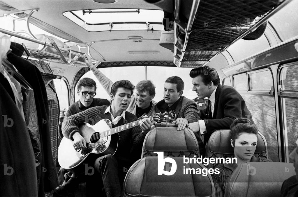 Cliff Richard on his tour bus.
13th March 1963