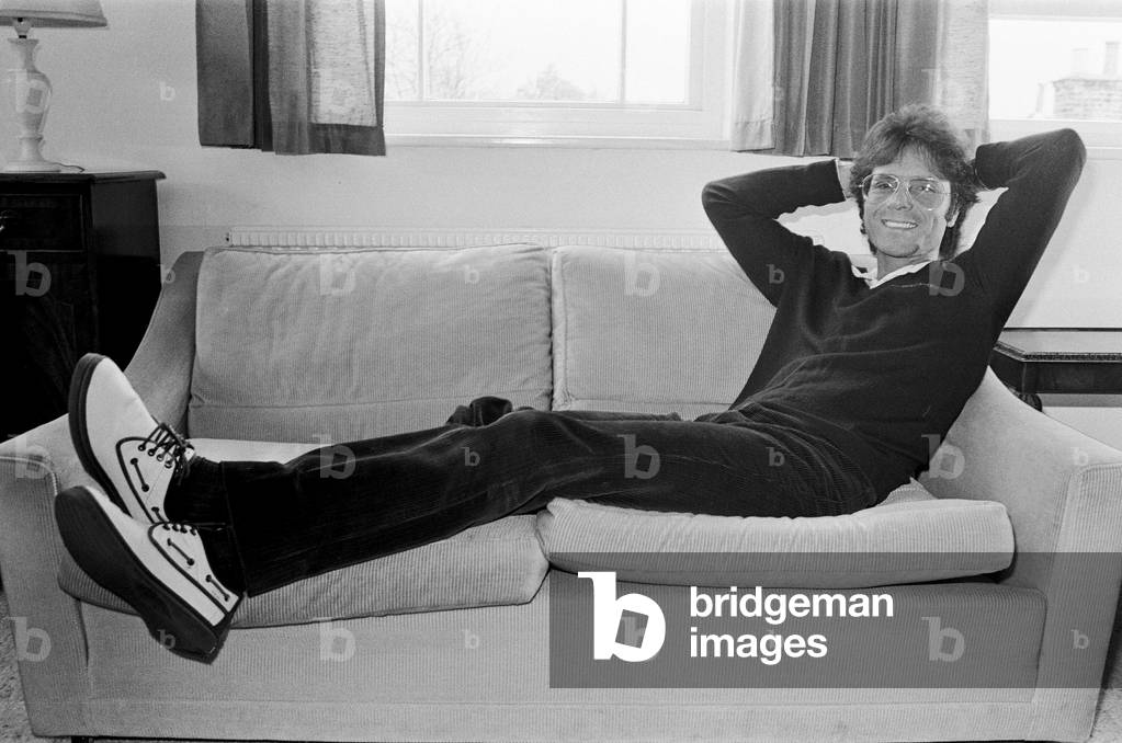 Cliff Richard during a recording session.
5th May 1983.