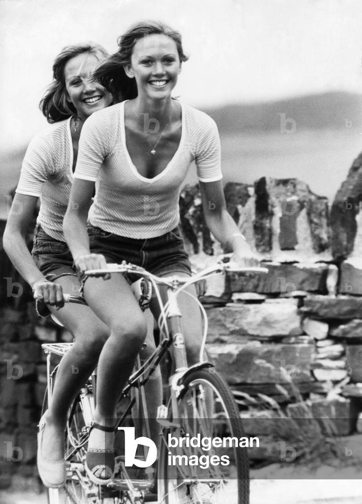 Tandem bike, July 1975