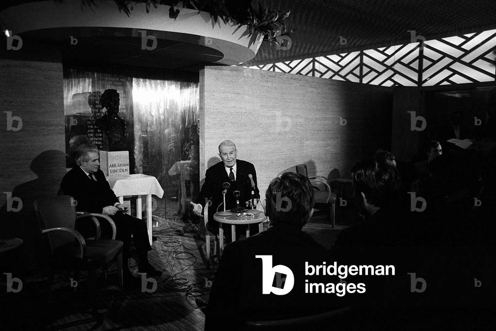 Maurice Chevalier Actor - Feb 1968 at a Press Conference at the Lincoln Room at the Savoy Hotel