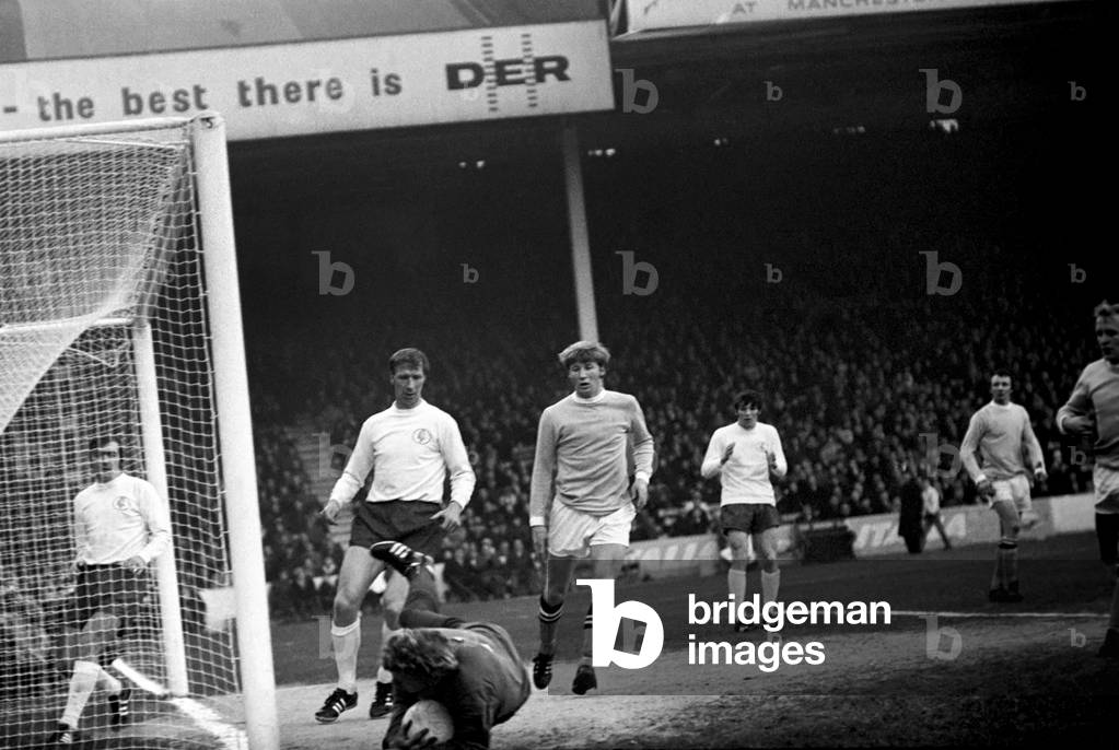 Manchester City v. Leeds United. Action From the match. November 1969 (photo)