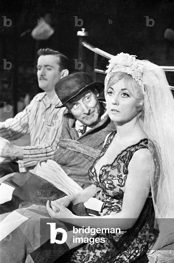 Photo-call, for The Bed Sitting Room at the Mermaid Theatre, London 30th January 1963 (b/w photo)
