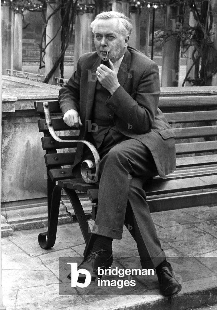 Harold Wilson Labour Prime Minister on a visit to Weston-Super-Mare 1964