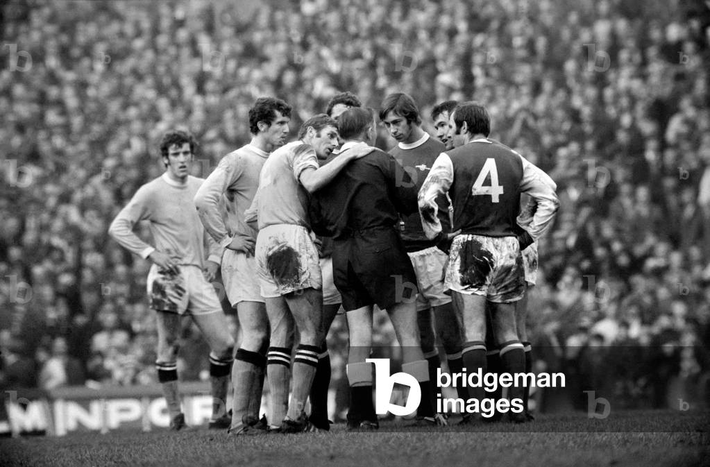 Sport Football. Arsenal vs. Manchester City. November 1969 (photo)