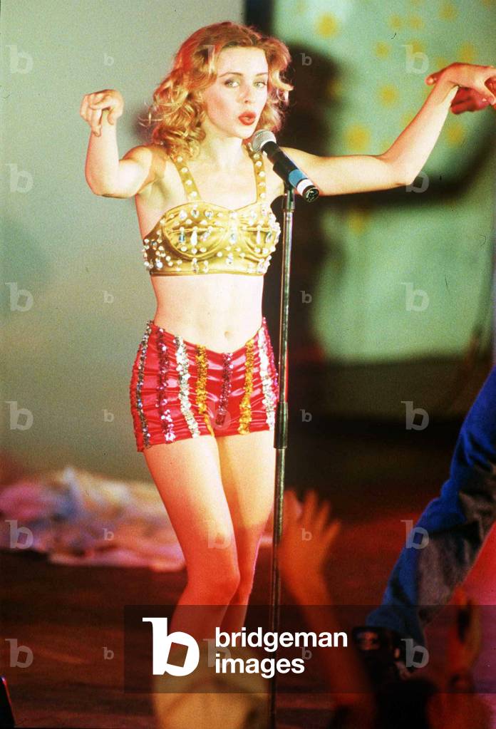 Kylie Minogue actress & singer at her first British pop concert at Hammersmith Palais. October 1989
