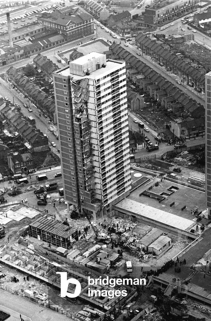 Ronan Point flats in Plaistow London being prepared for demolition
May 1968
