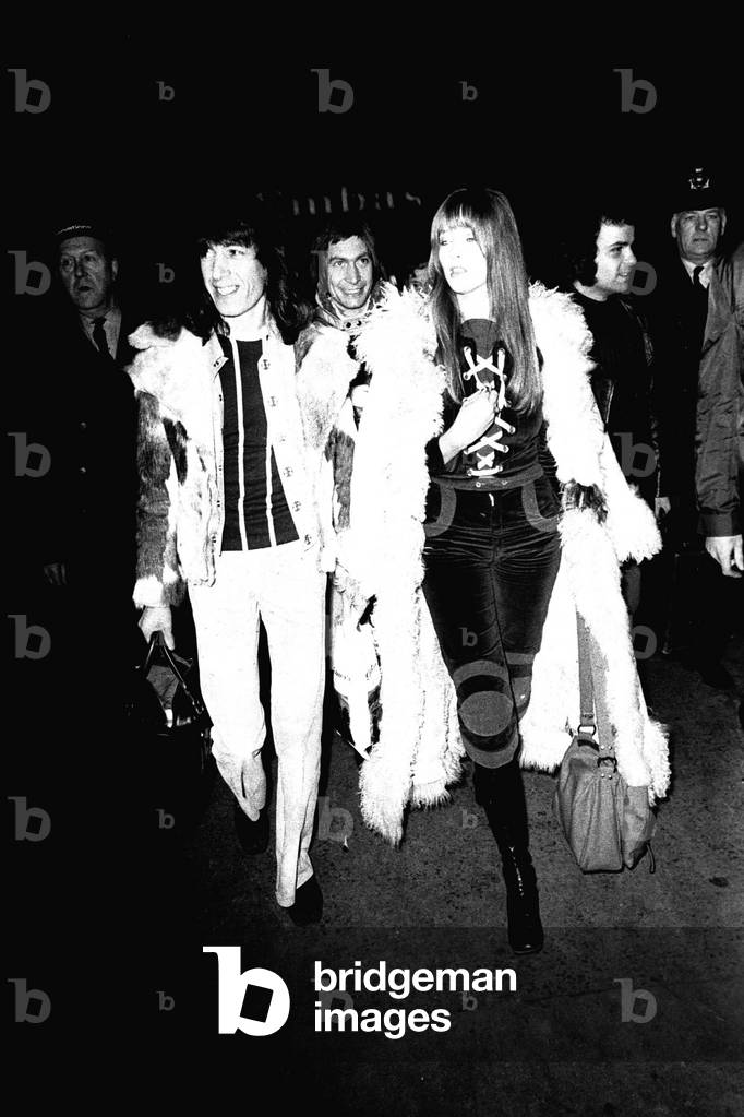 Rolling Stones Bill Wyman & his girlfriend Astrid, 1971
