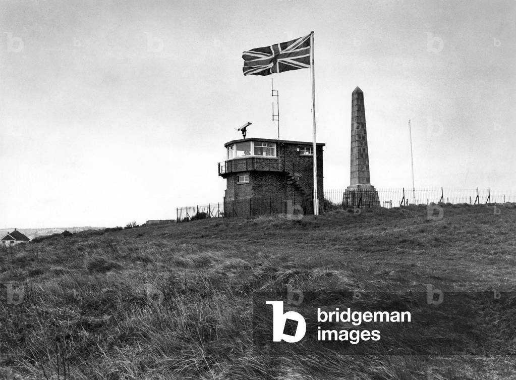 St. Margaret's Bay coastguard station on the Kent coast, overlooking the Straits of Dover, through which pass 800 ships a day. This station keeps a 24-hour visual, radio and radar watch, and is one of the most important in Britain. June 1972 P017793