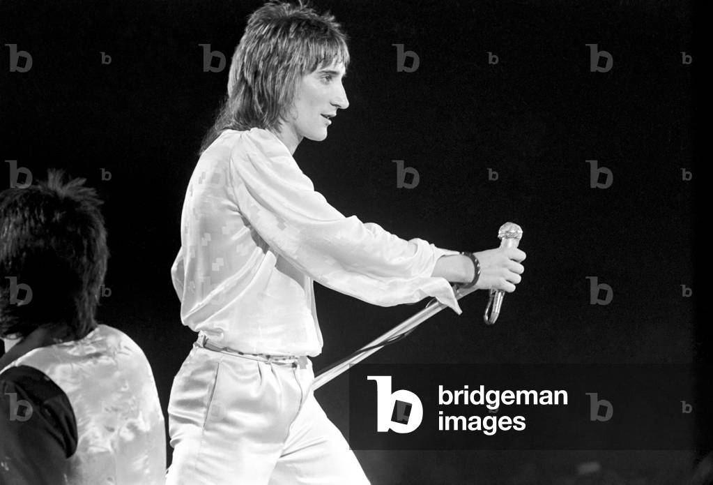 Rod Stewart and Faces. Concert in USA, April 1975