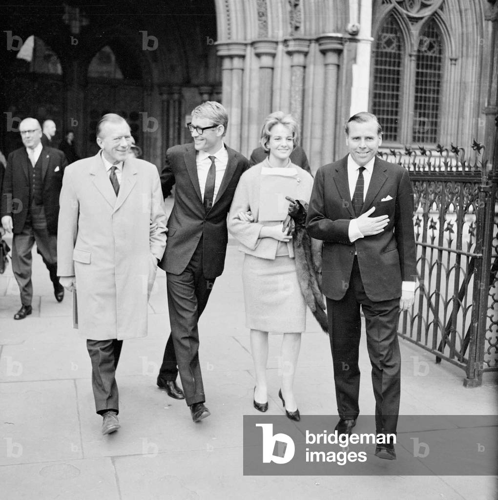 Actor Peter O'Toole with Kevin McClory, December 1963 (b/w photo)