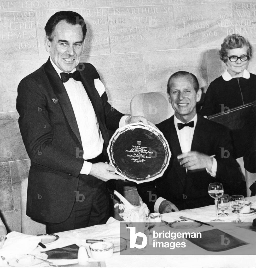 Prince Philip, Duke of Edinburgh, at the Variety Club Ball in Newcastle, 19/05/1976