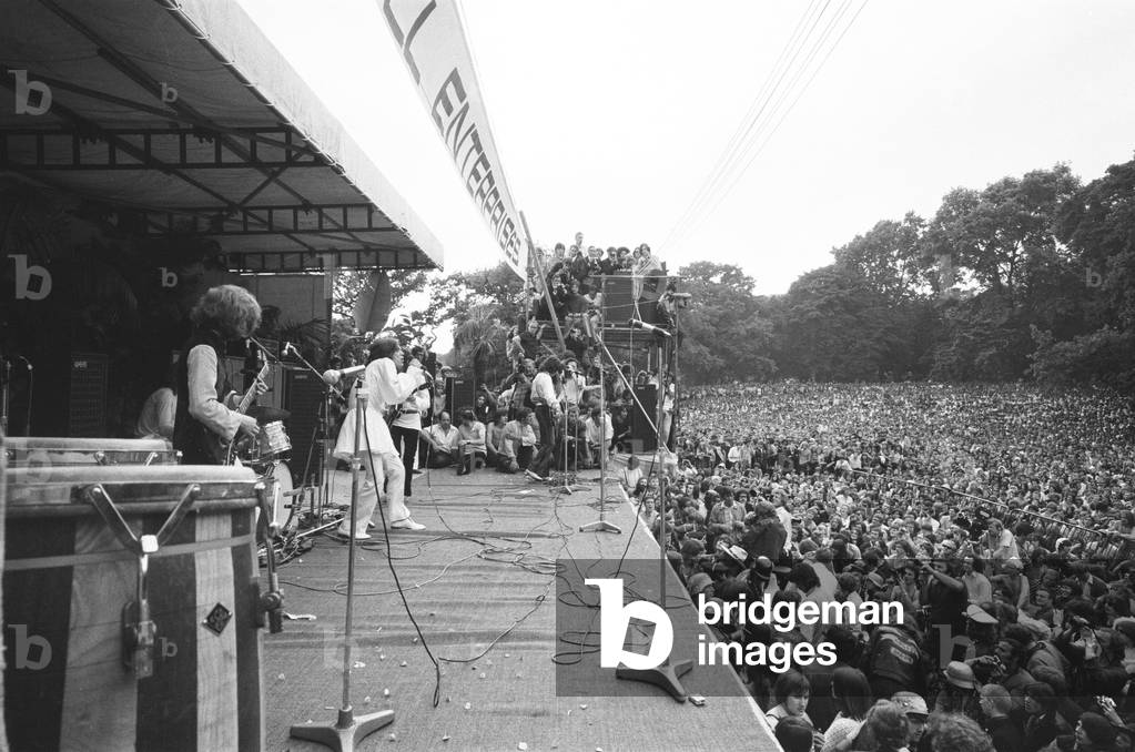 Rolling Stones Hyde Park concert 5th July 1969 (b/w photo)