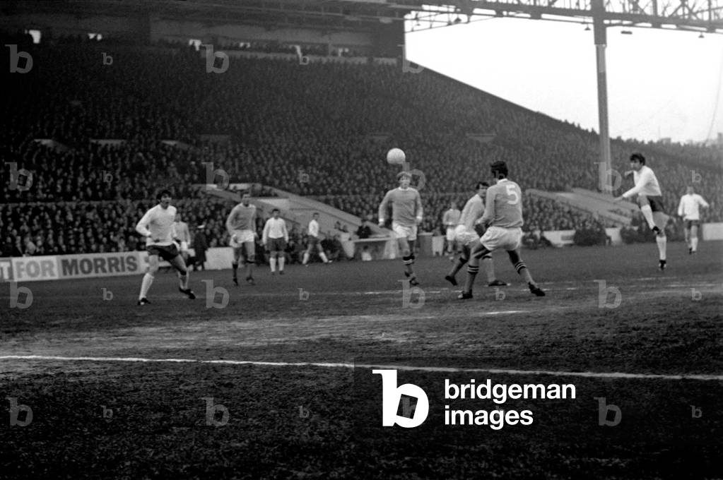 Manchester City v. Leeds United. Action From the match. November 1969 (photo)