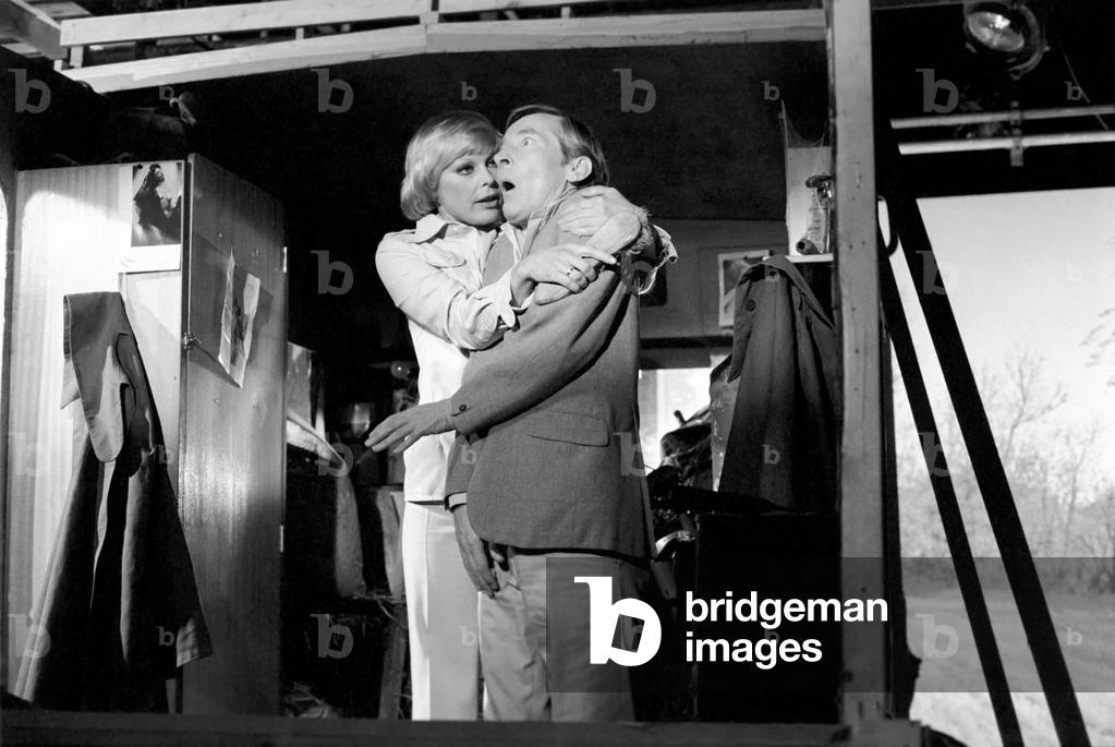 Carry on Behind, the 27th in the series of 'Carry On' films now in production at Pinewood Studios, 22nd March 1975 (b/w photo)