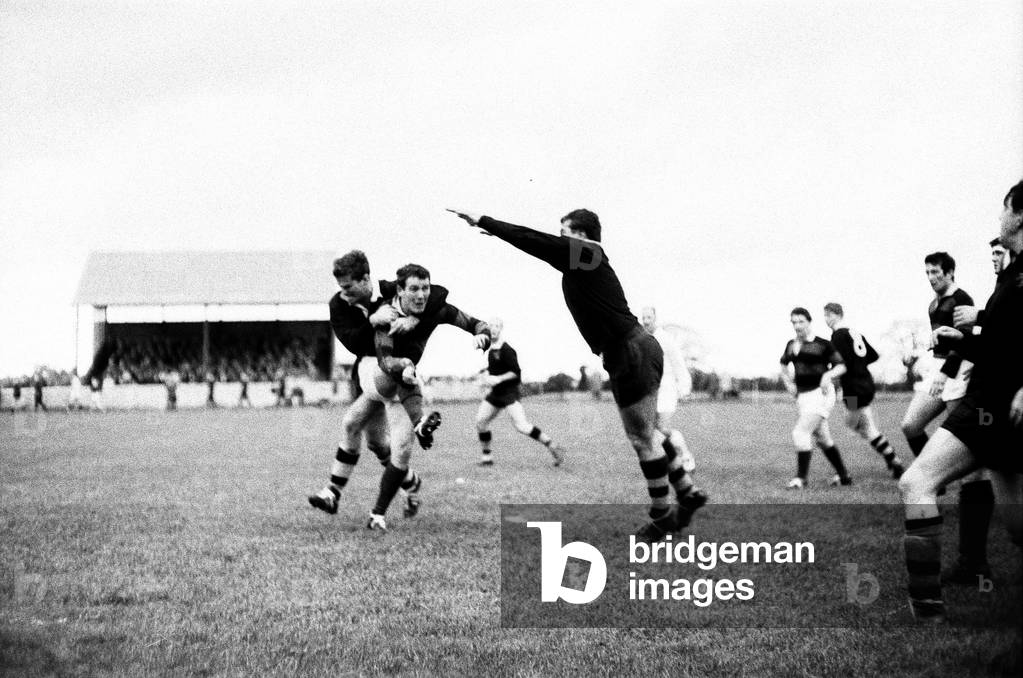 London Wasps v Aberavon, Rugby Union Match, October 1965 (b/w photo)