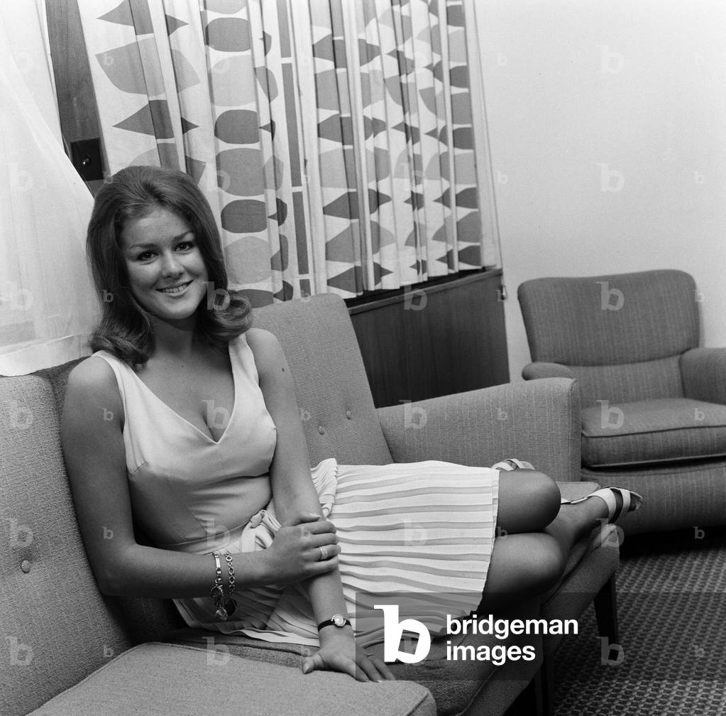 Carole Fletcher, 19 from Southport, newly crowned Miss Great Britain, Pictured in London, 4th September 1966 (b/w photo)