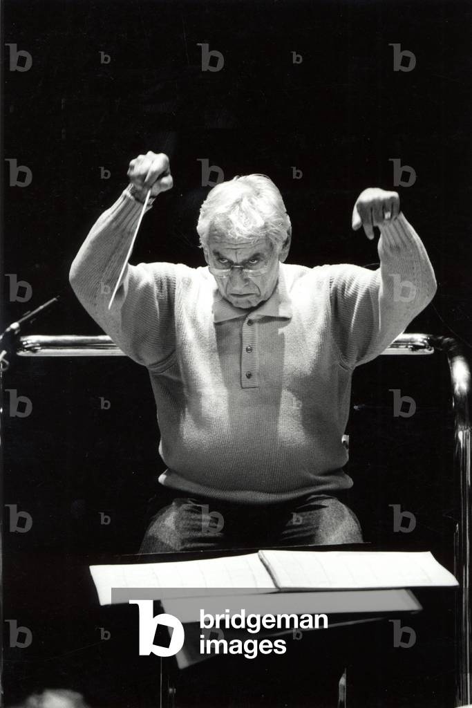 Leonard Bernstein rehearsing 'Candide'