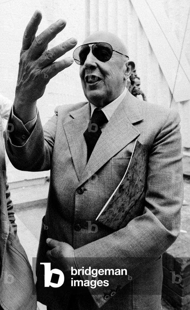 Fausto Melotti, Milan, Italy, 1976 (b/w photo)