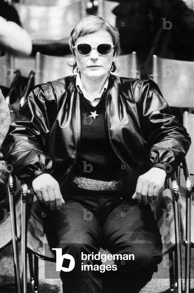 Gina Pane, Rome, Italy, 1980 (b/w photo)