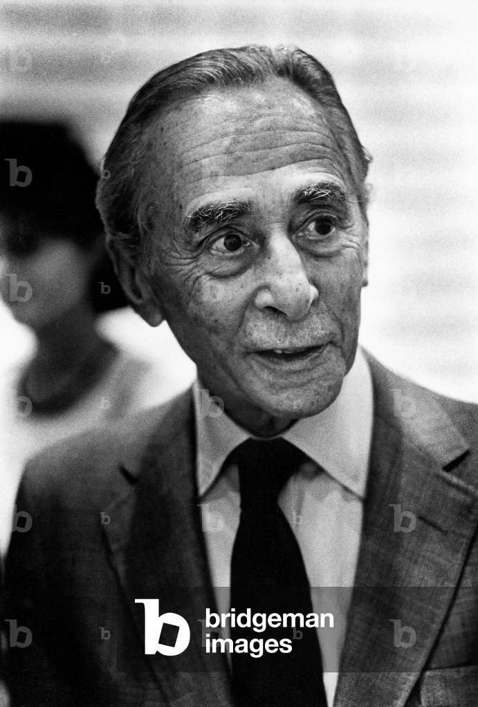 Leo Castelli, New York, USA, 1986 (b/w photo)