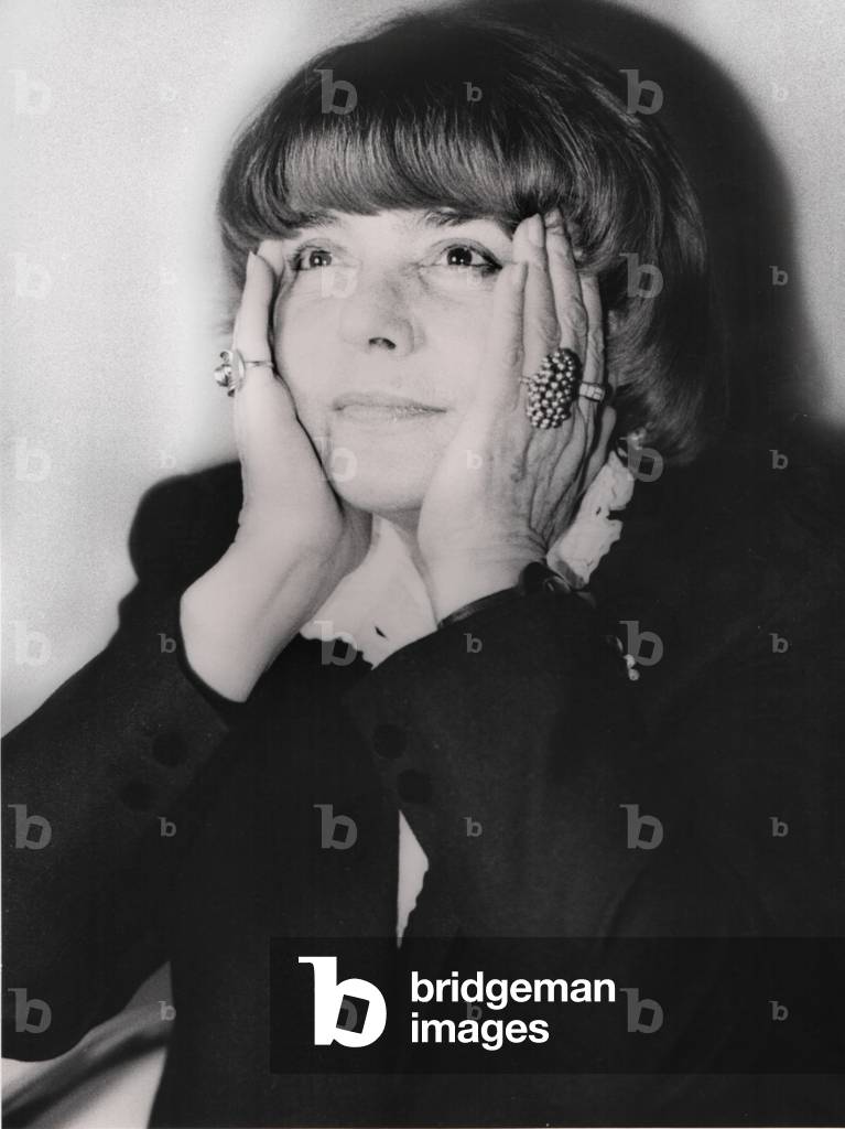 Fernanda Pivano, Milan, Italy, 1978 (b/w photo)