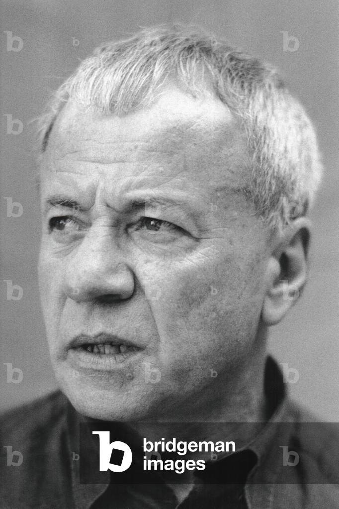 Achille Bonito Oliva, Rome, Italy, 1990s (b/w photo)