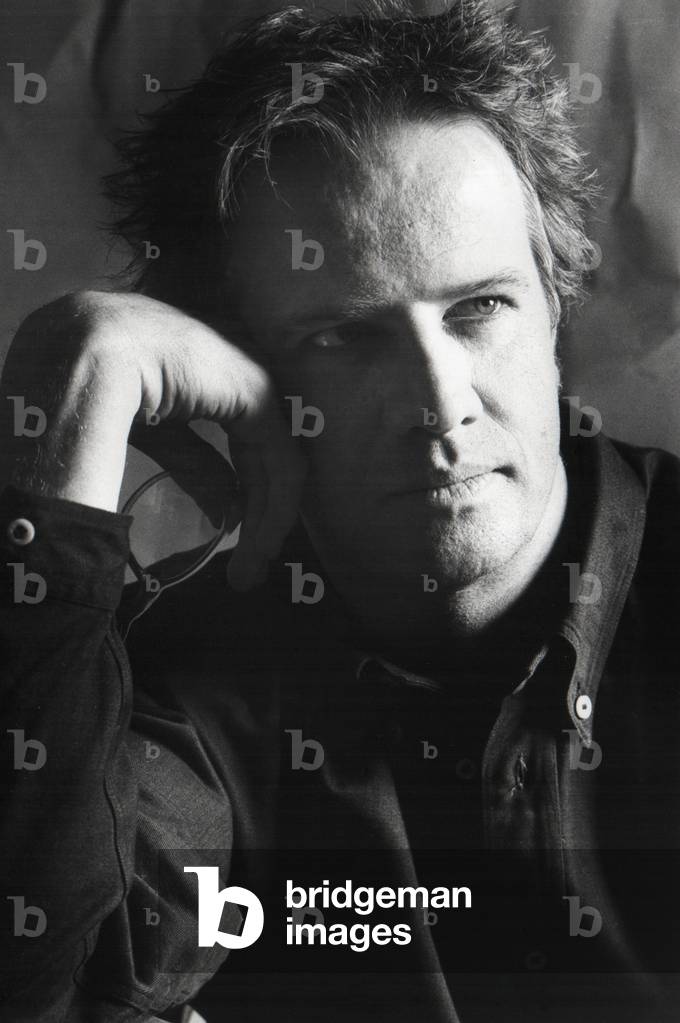 Chrisopher Lambert, Milan, Italy, 1992 (b/w photo)