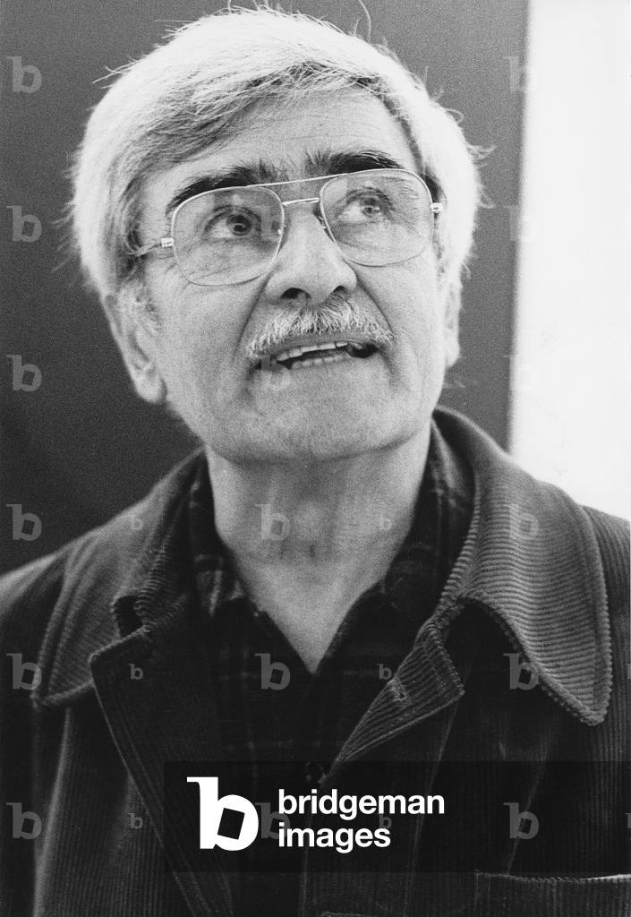 Alberto Burri, 1979 (b/w photo)