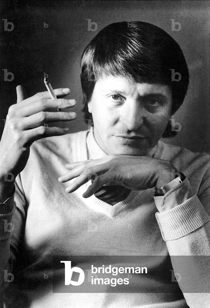 Flavio Caroli, Milan, Italy, 1985 (b/w photo)