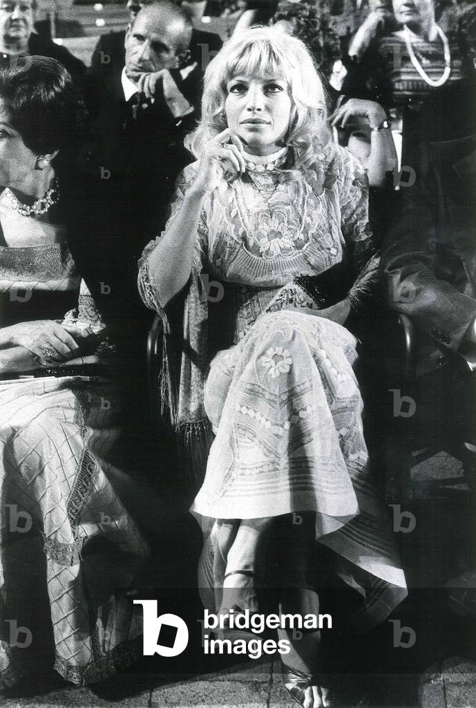 Monica Vitti, Venice, Italy, 1980s (b/w photo)
