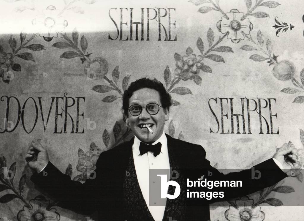 Philippe Daverio, Milan, Italy, 1992 (b/w photo)