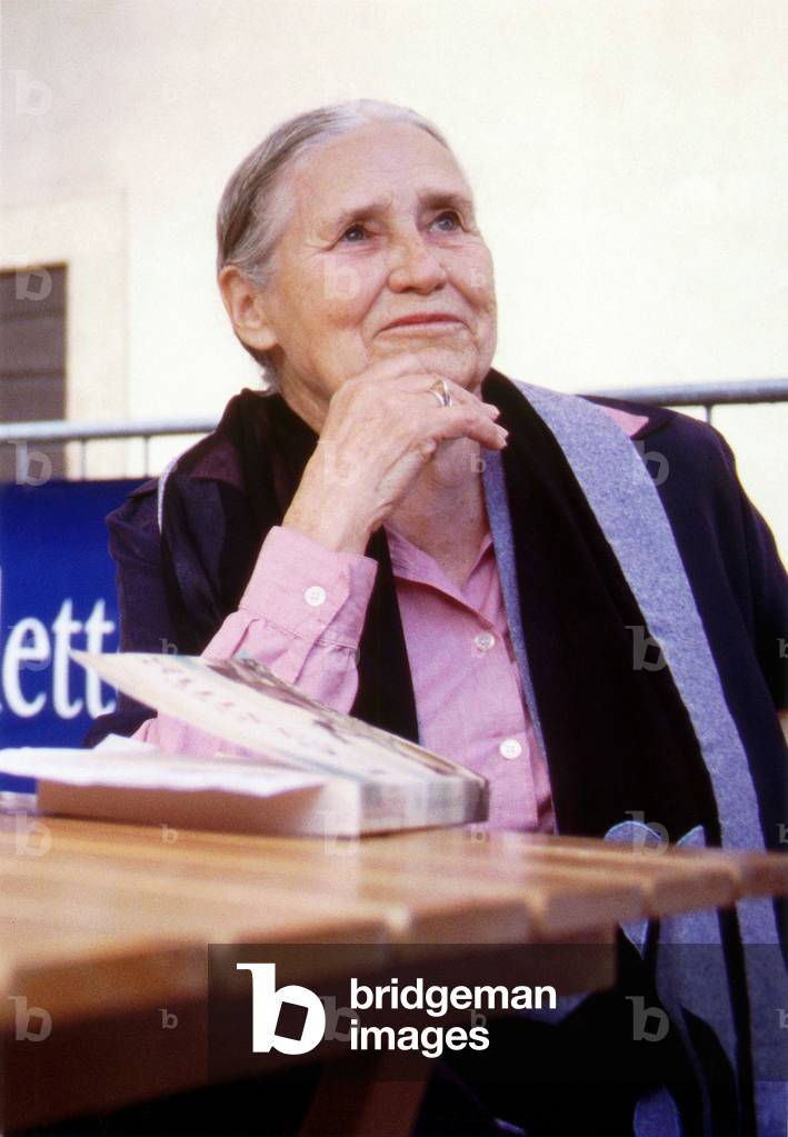 Doris Lessing, during the Literature Festival in Mantua, Italy, 2005 (photo)