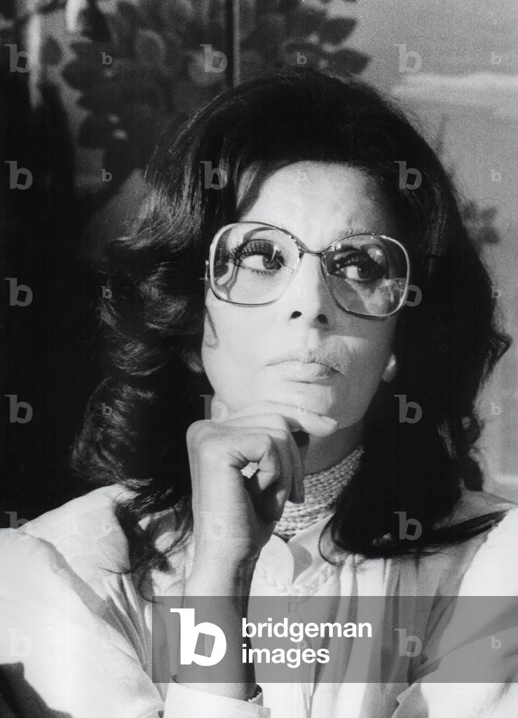 Sophia Loren, Milan, Italy, 1990-99 (b/w photo)