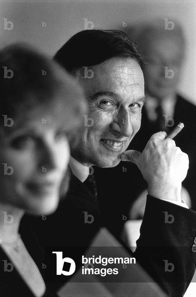 Claudio Abbado, Milan, Italy, 1992 (b/w photo)