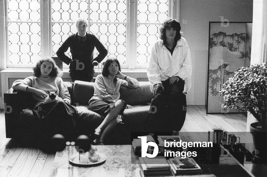 Massimo Vignelli and Family, New York City, USA, 1978 (b/w photo)