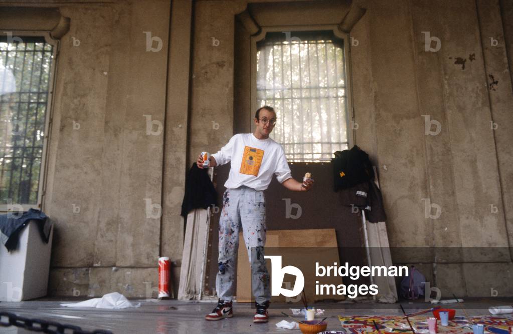 Keith Haring,Rotonda della Besana, Milan, Italy, 1987 (photo)