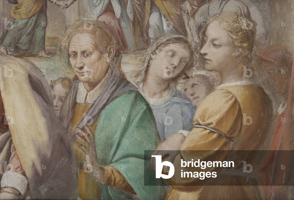 Detail from The Marriage of the Virgin Mary, 1634 (fresco)