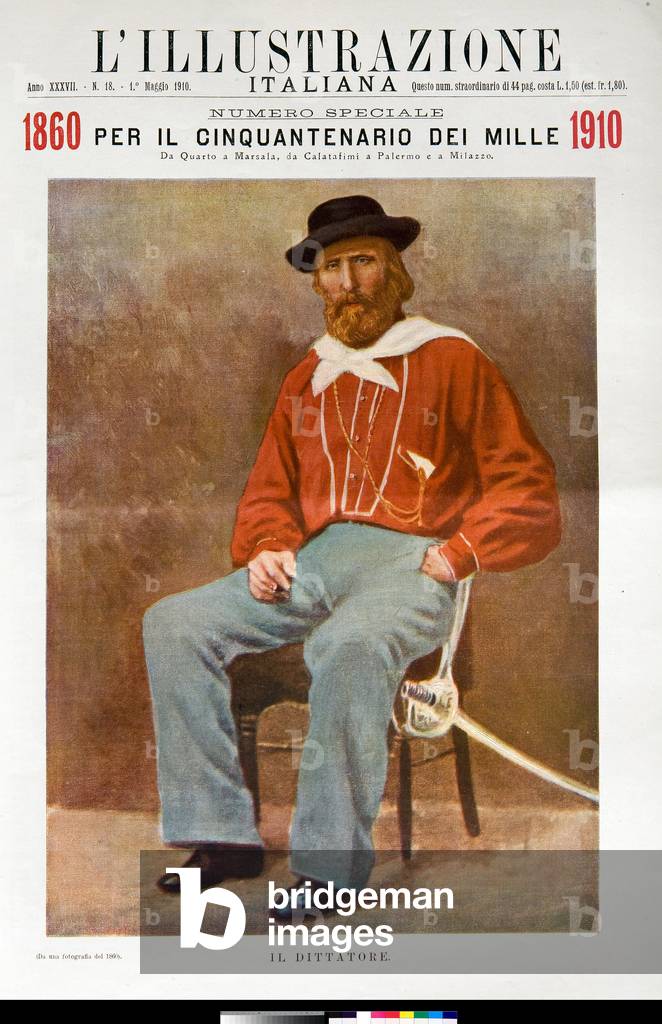 Risorgimento: “Portrait of Giuseppe Garibaldiin 1860