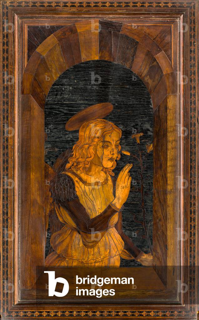 Lignaean Canonical Choir, Inlaid by Giovanni Maria Platina 1484, Superior Stall