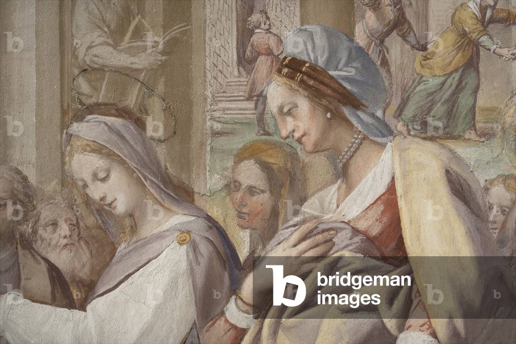 Detail from The Marriage of the Virgin Mary, 1634 (fresco)
