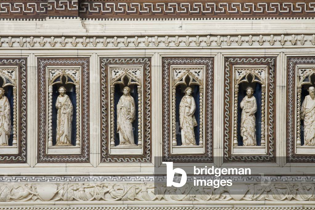 Detail of the Triptych with Scenes of the Life of Christ and Virgin Mary, Certosa di Pavia, Province of Pavia, Lombardy, Italy (photo)
