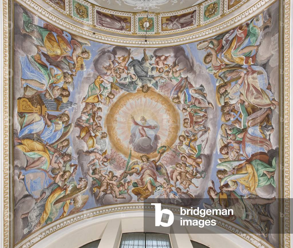 God in Glory and musician angels, 1616 (fresco)