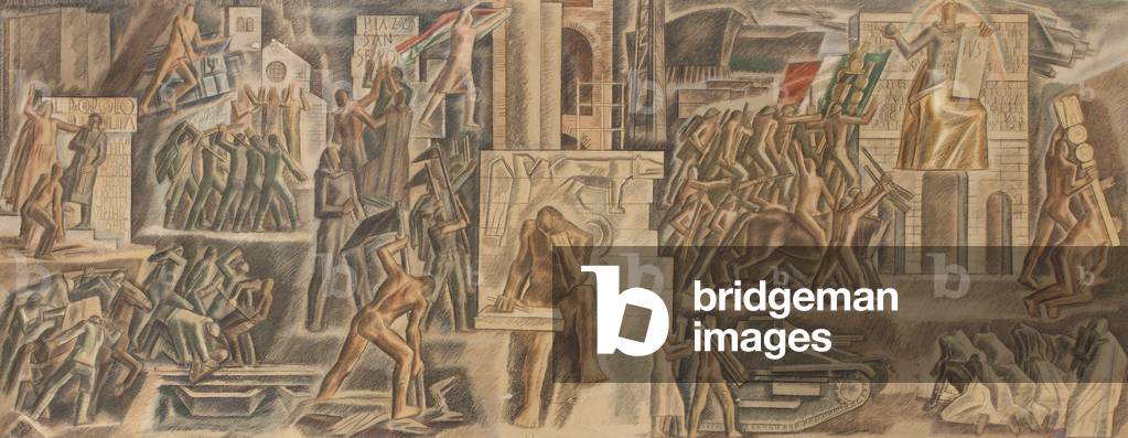Bozzetto per affresco nella Casa Littoria di Bergamo, 1939