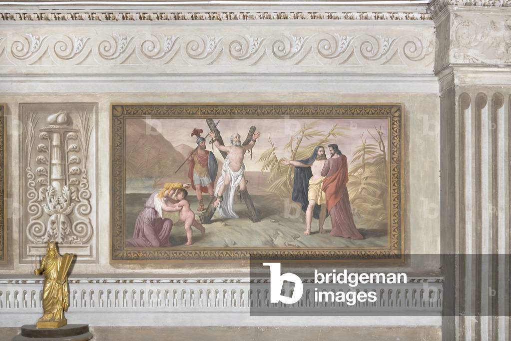 Crucifixion of Saint Andrew, from Stories of Christ, 1841 (fresco)