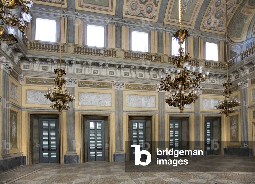 View of the ceiling of the Ball Room, Villa Reale, Monza, Lombardy, Italy (photo)